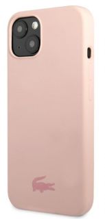 Lacoste Lacoste Apple iPhone 13 / 14 Liquid Silicone Glossy Printing Logo Case Pink rozā