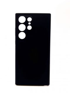 Evelatus Galaxy S23 Ultra Premium Soft Touch Silicone Case Black melns