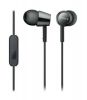 Aksesuāri Mob. & Vied. telefoniem Sony MDR-EX155APB Wired, In-ear, Microphone, 3.5 mm, Black melns 