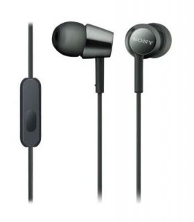 Sony MDR-EX155APB Wired, In-ear, Microphone, 3.5 mm, Black melns