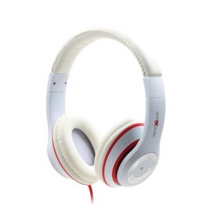 GEMBIRD MHS-LAX-W Stereo headset Los Angeles Wired, On-Ear, Microphone, White, 3.5 mm, White balts