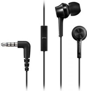 Panasonic Headphones RP-TCM55E-K Wired, In-ear, Microphone, 3.5 mm, Black melns