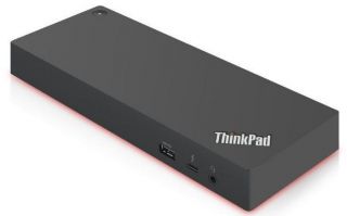 Lenovo ThinkPad Thunderbolt 3 Dock Gen2  Max displays: 3, Max resolution: 4K / 60Hz, Supports: 2x4K / 60Hz or 3xFHD, 1xEthernet LAN  RJ-45 , 2xDP 1.4, 3xHDMI 2.0, 5xUSB 3.1  1 always-on , 1xThunderbolt 3 downstream, 1xUSB-C, 1x3.5mm combo jack, Input power: 135W