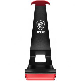 MSI Headset Stand HS01 Black / Red melns sarkans