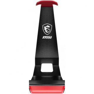 MSI Headset Stand HS01 Black / Red melns sarkans