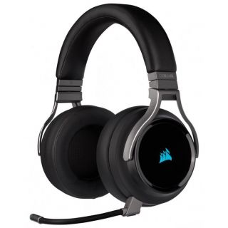 Corsair High-Fidelity Gaming Headset VIRTUOSO RGB WIRELESS Built-in microphone, Carbon, Over-Ear 