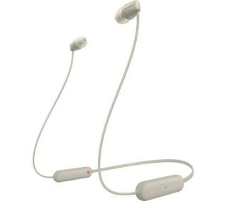 Sony WI-C100 Wireless In-Ear Headphones, Beige 