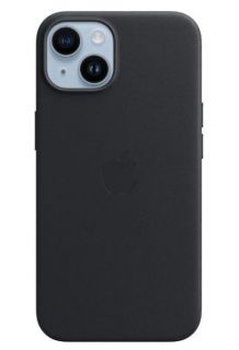 Apple iPhone 14 Plus Leather Case with MagSafe - Midnight 