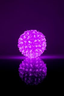 - N / A Bumba ar puķēm RS-214 80LED D-13cm Purple purpurs