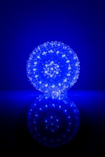 - N / A Bumba ar puķēm 465 200LED D-20cm Blue zils