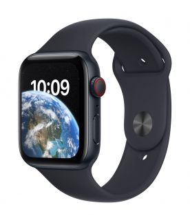 Apple Watch SE GPS + Cellular 44mm Midnight Aluminium Case with Midnight Sport Band - Regular 2nd Gen
