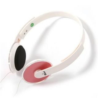 FreeStyle Headphones FH3930T iPhone connector + PC adapter White Red balts sarkans