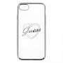- Guess 
 Apple 
 iPhone 7  /  8 Heart TPU case 
 Silver sudrabs