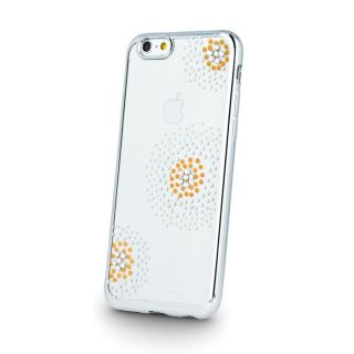 Beeyo Beeyo Sony E5 Flower Dots TPU Silver sudrabs