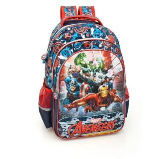 Marvel Premium Mugursoma zēniem Avengers Deluxe XL 3D 61213 Blue zils