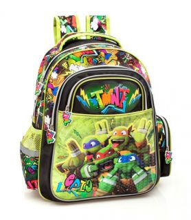 - TMNT Premium Mugursoma zēniem Ninja Turtles 3D 72210 Black melns