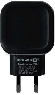 Evelatus Universal Travel Charger Two USB 3.4A ETC03 Black