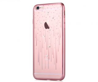 - DEVIA Apple iPhone 7 Plus Crystal Meteor soft case Rose Gold rozā zelts