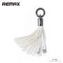 Remax Tassels Ring Data Cable for iPhone White