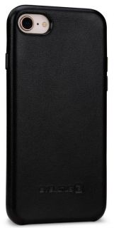 Evelatus iPhone 7 / 8 / SE2020 / SE2022 Leather Case Prestige Black melns