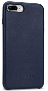 Evelatus iPhone 7 / 8 Plus Leather Case Prestige Dark Blue zils
