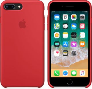 Apple iPhone 8 Plus  / 7 Plus Silicone Case MQH12ZM / A Red sarkans