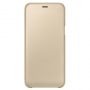 Samsung A6 Plus 2018 A605 Wallet Cover EF-WA605CFE Gold zelts