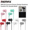 Aksesuāri Mob. & Vied. telefoniem Remax Earphone RM-510 Universal 3,5mm White balts 