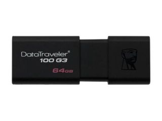 Kingston Data Travaler 100 G3 64GB Black melns