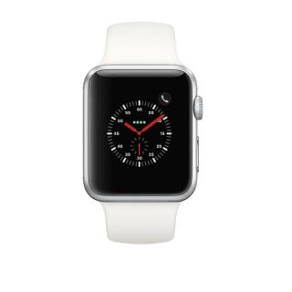 Apple Watch Series 3 42mm Sport Band Silver White sudrabs balts