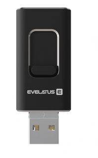 Evelatus USB Flash 4in1 32GB EFD03  USB,Micro,Type C and iPhone  Black melns