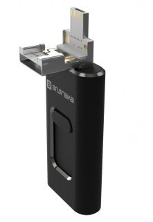 Evelatus USB Flash 4in1 64GB EFD03 (USB,Micro,Type C and iPhone) Black
