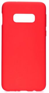 Evelatus Galaxy S10e Soft case with bottom Red sarkans