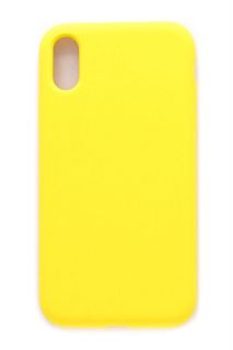 Evelatus iPhone Xs Premium mix solid Soft Touch Silicone case Light Yellow dzeltens