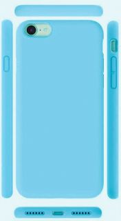 Evelatus Evelatus Apple iPhone 7 / 8 Soft case with bottom Sky Blue zils