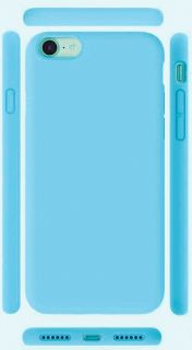 Evelatus Evelatus Apple iPhone 7 / 8 Premium Soft Touch Silicone Case Sky Blue
