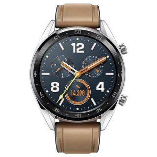 Huawei Watch GT 46mm Silicone Strap Saddle Brown brūns