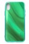 Evelatus Evelatus Apple iPhone X / XS Water Ripple Full Color Electroplating Tempered Glass Case Green