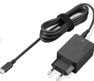 Lenovo 45W USB-C AC Portable Power Adapter Charger AC Adapter, USB-C