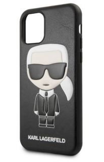 GUESS iPhone 11 Embossed Cover Black melns