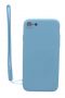 Evelatus Evelatus Apple iPhone 7 / 8 Soft Touch Silicone Case with Strap Blue