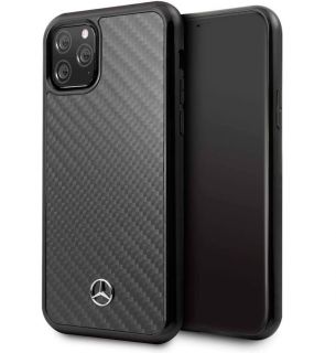 - Mercedes-Benz iPhone 11 Pro Max Hard Case Leather Carbon Fiber Black melns