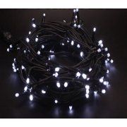 - 100 LED ielas virtene, zaļš vads, mirgojošie N / A White balts