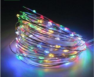 - N / A 200 LED ielas virtene, zaļš vads, mirgojošie Multi Color