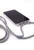 Аксессуары Моб. & Смарт. телефонам Evelatus A40 Case with rope Black Stripes Transparent melns USB Data кабеля