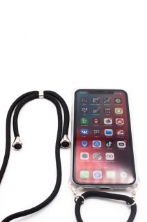 Evelatus Evelatus Apple iPhone 11 Pro Case with rope Black Transparent melns