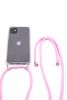 Aksesuāri Mob. & Vied. telefoniem Evelatus Evelatus Apple iPhone 11 Pro Max Case with rope Pink Transparent rozā Aizsargstikls