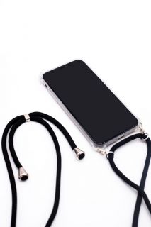 Evelatus Evelatus Apple iPhone XR Case with rope Black Transparent