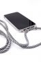 Evelatus iPhone 7 / 8 / SE2020 / SE2022 Case with rope Black Stripes Transparent melns
