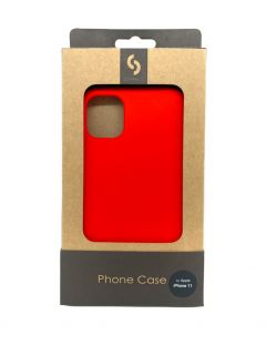 - iPhone 11 Premium mix solid Soft Touch Silicone case Red sarkans